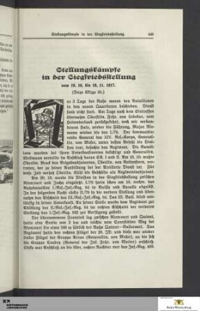 Stellungskämpfe in der Siegfriedstellung