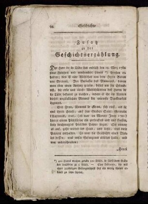 Zusatz zu der Geschichtserzählung.