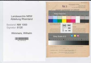 Entnazifizierung Wilhelm Wimmers, geb. 20.12.1899 (Referent)