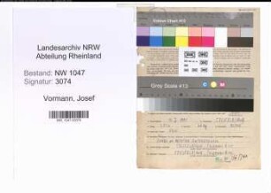 Entnazifizierung Josef Vormann , geb. 11.05.1901 (Kaufmann)