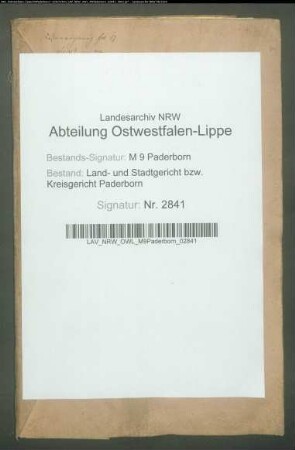 Erblasser: Schröder, Antonette, geb. Salmen: