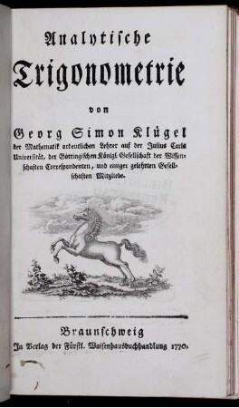 Analytische Trigonometrie
