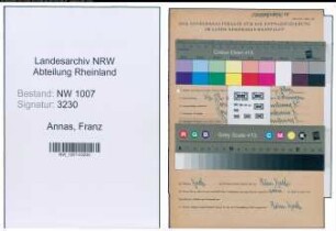 Entnazifizierung Franz Annas , geb. 06.06.1902 (Fischer)