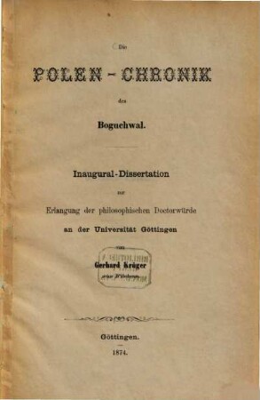 Die Polen-Chronik des Boguchwal