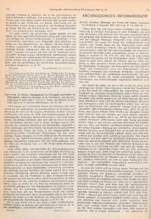 772-777 [Rezension] Joest, Wilfried, Ontologie der Person bei Luther