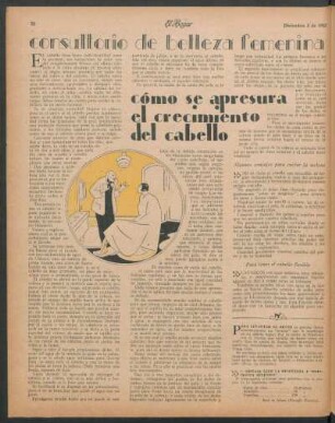 Consultorio de belleza femenina : Cómo se apresura el crecimiento del cabello