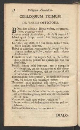 Colloquia Familiaria. - Dialoghi Familiari