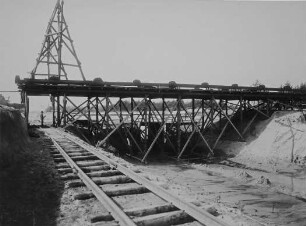 Bau der alten Brücke Bramsche - Westercappeln/Mittellandkanal