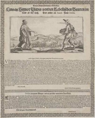 Extract Zweyer Particular=Schreiben/Einsan Signor Pladis/von den Rebellischen Bauren im/ Land ob der Enß. Das ander an Fertelli Fraw Orschu.