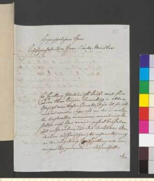 Brief von Witzleben, Georg Hartmann von an Goethe, Johann Wolfgang von