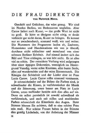 Die Frau Direktor
