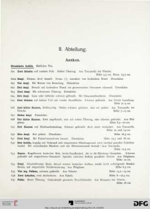Antiken (Nr. 620-713)