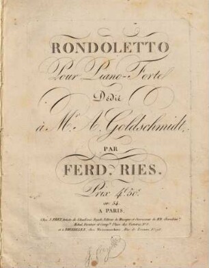 Rondoletto : pour piano-forte ; op. 54