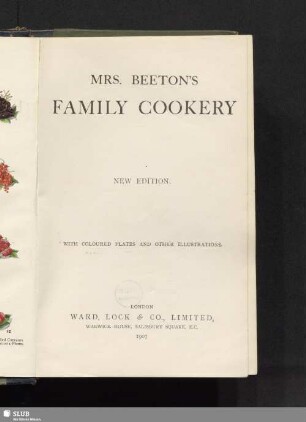Mrs. Beeton's family cookery