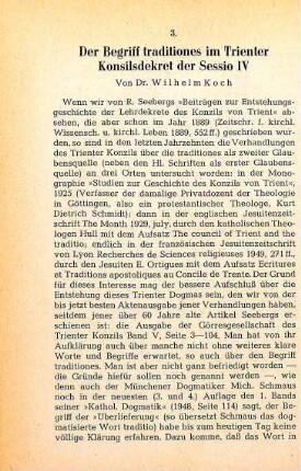 46-61 Der Begriff traditiones im Trienter Konsilsdekret der Sessio IV