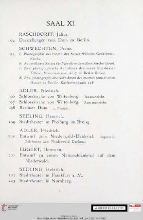 Saal XI