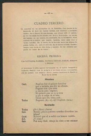 Cuadro tercero