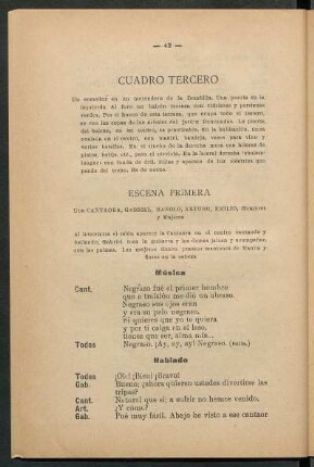 Cuadro tercero