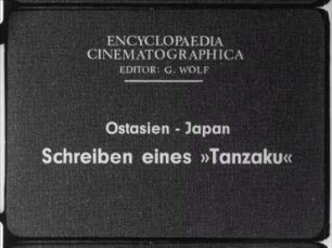 Ostasien, Japan - Schreiben eines »Tanzaku«