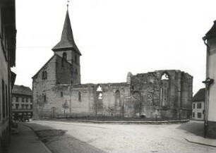 Weida, Wiedenkirche : Weida. Ruine der Wiedenkirche. Ansicht von Süden