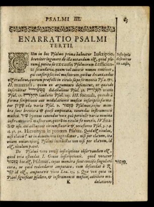 Enarratio Psalmi Tertii