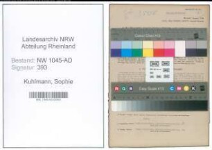 Entnazifizierung Sophie Kuhlmann , geb. 06.08.1897 (Angestellte)