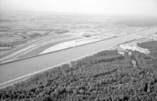 Freistett: Baggersee und Rhein bei Diersheim, LA Wantzenau (Frankreich)