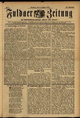 Ausgabe vom Sonntag, den 06. Januar 1895.