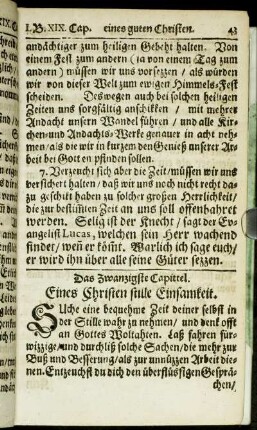 Das Zwanzigste Capittel. - Das fünf und zwanzigste Capittel.