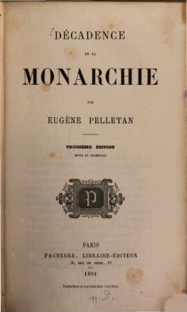 Décadence de la monarchie