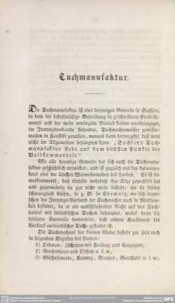 Tuchmanufaktur