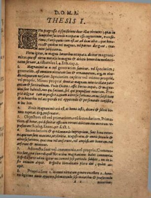 Disputatio IX. Exercitationum Ethicarum. De Magnanimitate, Modestia Et Mansuetudine