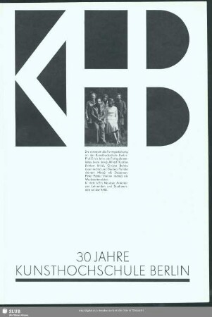 KHB : 30 Jahre Kunsthochschule