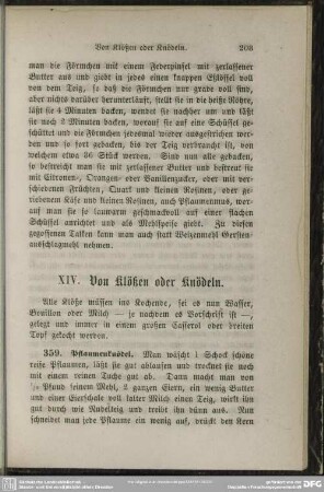 XIV. Von Klößen oder Knödeln