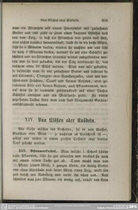 XIV. Von Klößen oder Knödeln