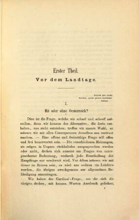 Mit oder ohne Österreich?
