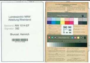 Entnazifizierung Heinrich Brunzel , geb. 21.01.1899 (Werkmeister)