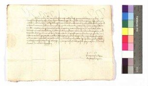 Stadt Rothenburg an Graf Kraft von Hohenlohe.