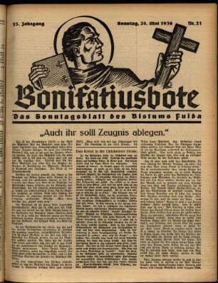 Ausgabe vom Sonntag, den 24. Mai 1936.