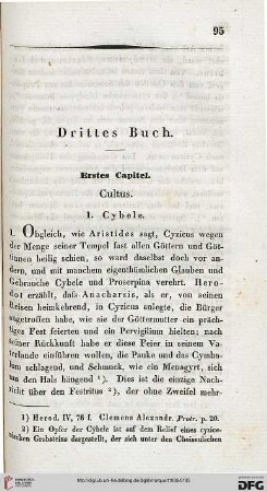 Erstes Capitel: Cultus