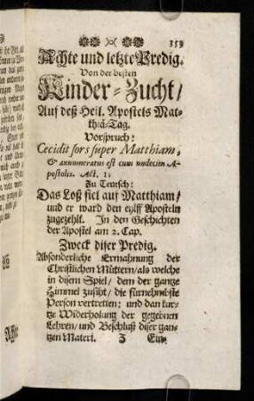 353-357, Vorspruch; Zu Teutsch; Zweck; Eingang