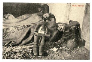 Kriegs-Erinnerungs-Karte: Gute Nacht!