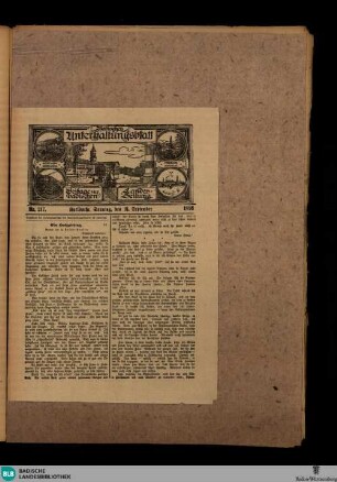 Badische Landes-Zeitung, Badisches Unterhaltungsblatt, Nr. 217