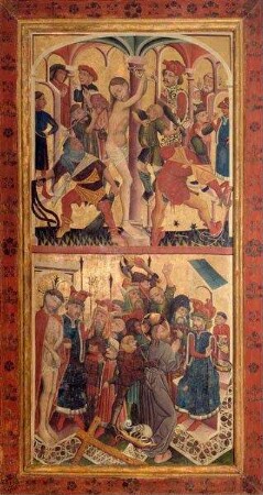 VS.: Geißelung Christi, Verspottung Christi und Handwaschung des Pilatus, RS.: Einzug nach Jerusalem, Abendmahl