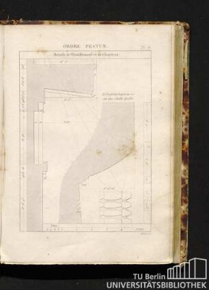 Pl. 31. Détails de l'Entablement et du Chapiteau.