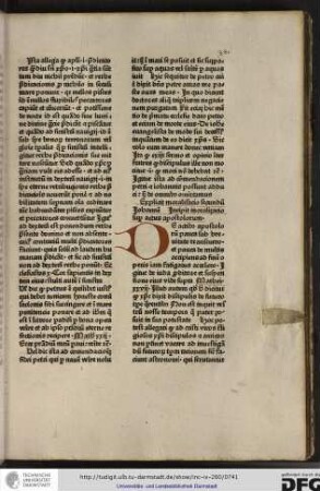 De actibus apostolorum pauca sub brevitate transcurrro et pauca de multis accipiens ad finem operis iam fatigatus accelero.