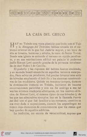 La casa del Greco