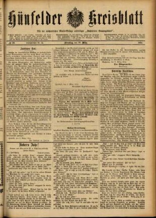 Ausgabe vom Dienstag, den 10. März 1914.