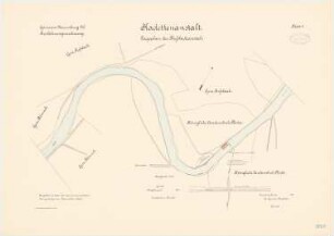 Kadettenanstalt der Garnison, Naumburg/Saale: Flussbadeanstalt: Lageplan 1:2500