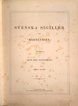 Svenska sigiller från medeltiden. 1,1